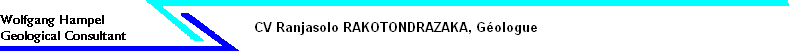 CV Ranjasolo RAKOTONDRAZAKA, G�ologue