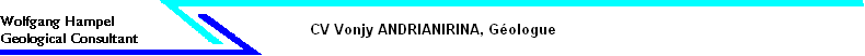 CV Vonjy ANDRIANIRINA, G�ologue