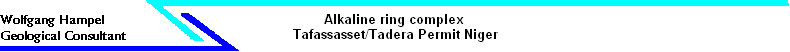Alkaline ring complex 
 Tafassasset/Tadera Permit Niger