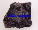 Pyongsan Fluorite Mine, North Hwanghae Province: purple fluorite ore.