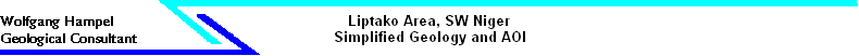 Liptako Area, SW Niger 
 Simplified Geology and AOI