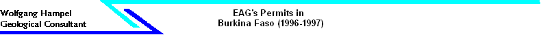 EAG's Permits in  
 Burkina Faso (1996-1997)