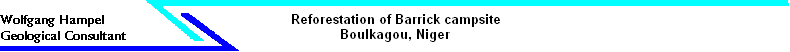 Reforestation of Barrick campsite 
 Boulkagou, Niger