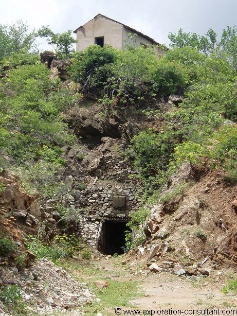 Entrance to the Cafuca Scheelite Mine