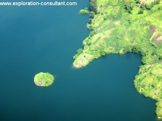 A tiny island in Lake Kivu near Goma.