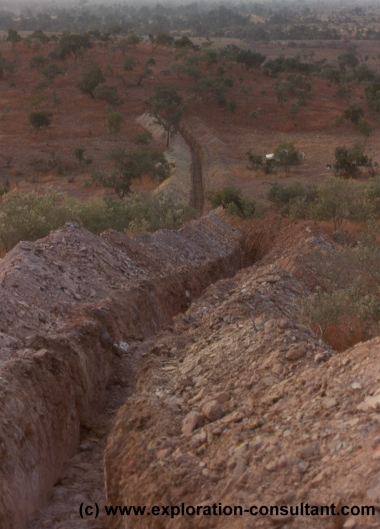 400 m trench near Tialkam