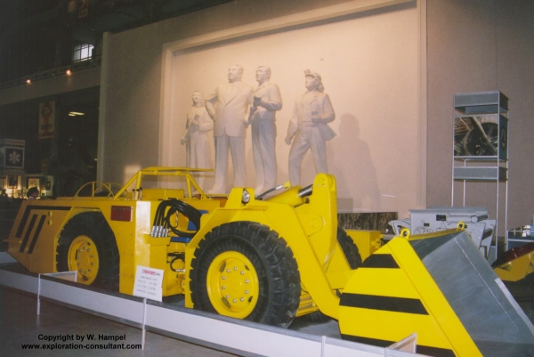 Pyongyang, Three Revolution Exhibition: front loader.