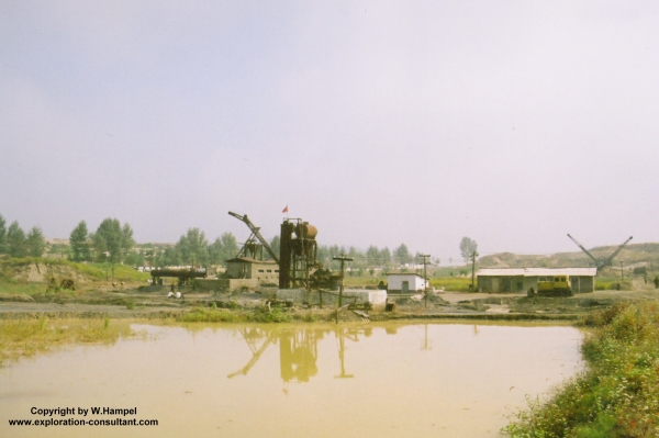 Susan Titanium Mine, South Hwanghae Province: general view of mining operations.